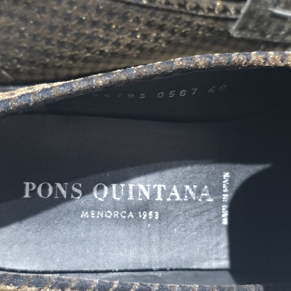 NEW Pons Quintana Menorca Woven Horsebit Loafers 65 BRONZE EU 40 Made Spain - Picture 11 of 11